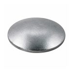BOTON VIAL DE ALUMINIO LISO DE 10 CMS DE DIAMETRO SIN PERNO
